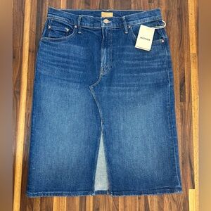 NWT - Mother The Ditcher Midi Skirt - Front Slit - Do Not Dosturb - 27